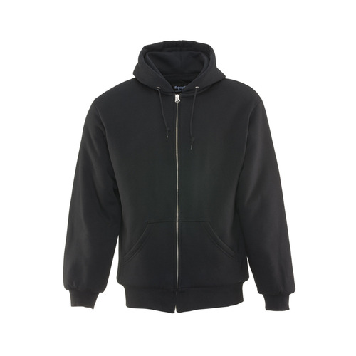  RefrigiWear Insulated Quilted Sweatshirt, Black - (8 Sizes Available)