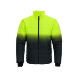RefrigiWear Enhanced Visibility Quilted Jacket (Comfort Rating 20F) Lime/Navy - (8 Sizes Available) ET18989