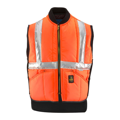  RefrigiWear HiVis Iron-Tuff Vest (Comfort Rating -50F) - 4XL, Orange - 0399RHVO4XLL2