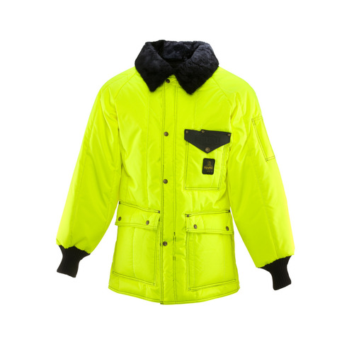 RefrigiWear HiVis Iron-Tuff Siberian (Comfort Rating -50F) - Regular Fit, Lime - (8 Sizes Available)