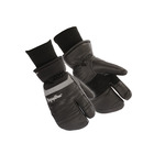 RefrigiWear Insulated 3-Finger Leather Mitt (Comfort Rating -25F) Black - (2 Sizes Available) ET19277