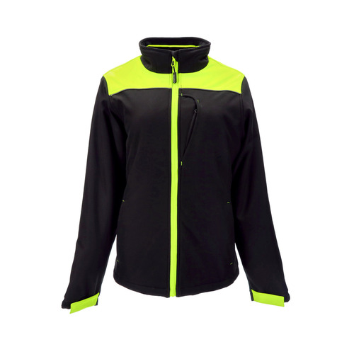  RefrigiWear Women's Two-Tone HiVis Insulated Softshell Jacket (Comfort Rating -20F) Lime/Black - (6 Sizes Available)