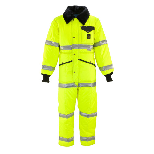 RefrigiWear HiVis Iron-Tuff Coveralls with Reflective Tape - (7 Sizes Available)