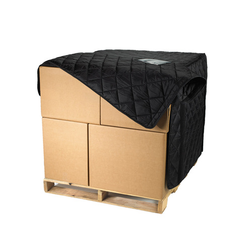  RefrigiWear 48 X 40 X 48 RW Protect Insulated Standard Pallet Cover, Black - (3 Sizes Available)