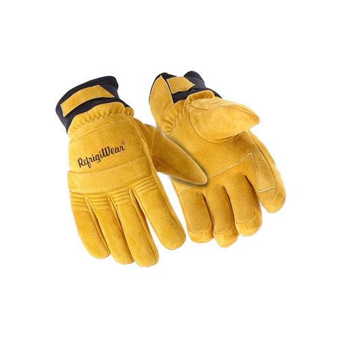  RefrigiWear Stretch Knuckle Insulated Leather Glove (Comfort Rating -25F) Gold - (3 Sizes Available)