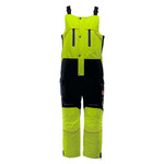 RefrigiWear HiVis PolarForce Bib Overalls (Comfort Rating -40F) Black/Lime - (8 Sizes Available) ET19315