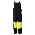 RefrigiWear FrostFlex Insulated Bib Overalls (Comfort Rating 0F) Black/Lime - (8 Sizes Available) ET19316