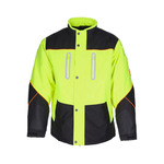 RefrigiWear HiVis PolarForce Jacket (Comfort Rating -40F) Black/Lime - (8 Sizes Available) ET19320