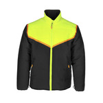 RefrigiWear FrostFlex Insulated Quilted Jacket (Comfort Rating -20F) Black/Lime - (8 Sizes Available) ET19322