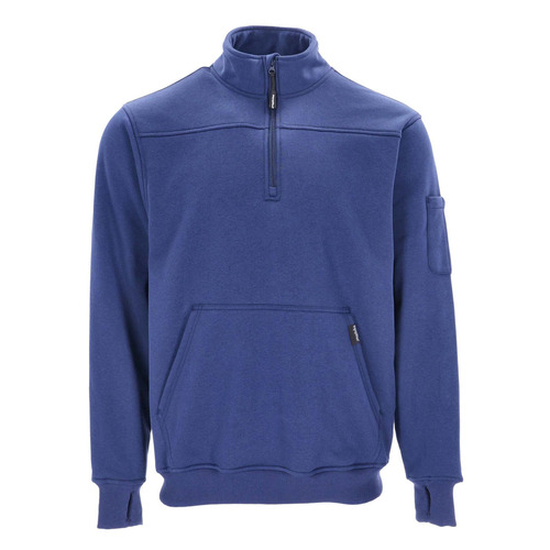  RefrigiWear Quarter-Zip Sweatshirt, Navy - (8 Sizes Available)