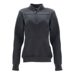 RefrigiWear Women's Quarter-Zip Fleece Sweatshirt, Black - (5 Sizes Available) ET19333