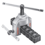 Ridgid 345 Flaring Tool, 3/16, 1/4, 5/16, 3/8, 7/16, 1/2, 5/8", 45° Flaring Angle - 632-23332 ET16258