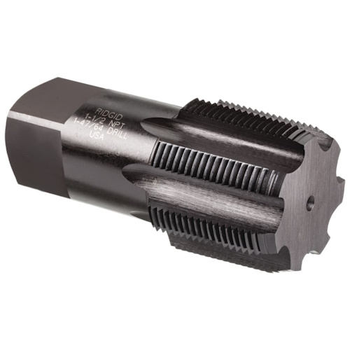Ridgid Pipe Tap, 1-1/4 in-11-1/2 NPT, Taper, 4 Flutes - 632-35845