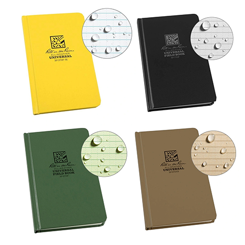 Rite in the Rain - 4 3/4 x 7 1/2 Bound Book - Fabrikoid Cover, Universal - (4 Colors Available)
