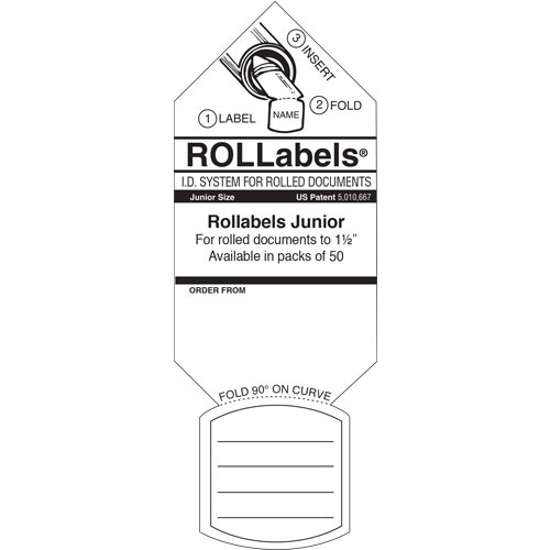 ROLLabels Junior (5 Packs of 50 White Labels) JRWH