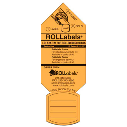 ROLLabels Senior - Fluorescent Orange (SROR)
