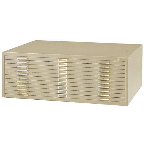 Safco 10-Drawer Steel Flat File for 30 x 42 Tropic Sand