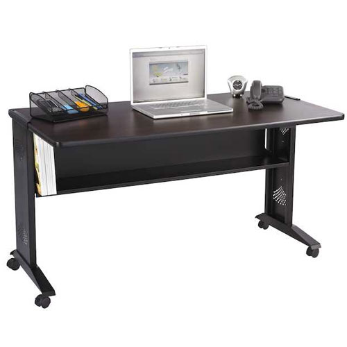 Safco 54&quot;W Reversible Top Mobile Desk 1933