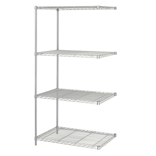 Safco 36" x 24" Industrial Add-On Unit Metallic Gray - 5289GR