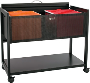 Safco Mobile File with Locking Top 5353BL