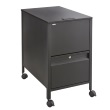 Safco Onyx Cassettiera Mobile Per Ufficio A Rete – 13,5x16,75x13 Pollici – Nero – Con 4 Ruote (2 Bloccanti) – Contenitore Per Cartelle Formato Lettera