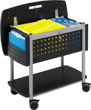 Safco Scoot Mobile File with Work-Surface 5370BL ES3410