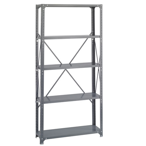 Safco Commercial Steel Shelving, 36 x 12 with 5 Shelves 6265
