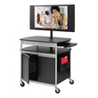 Safco Scoot Flat Panel Multimedia Cart 8941BL (Black) ES3511