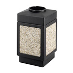 Safco Canmeleon Aggregate Series Receptacle with Top Opening 9471NC (Black) ES3529