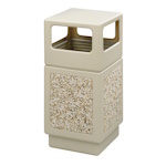 Safco Canmeleon Aggregate Series Receptacle with Side Opening 9472TN (Tan) ES3532