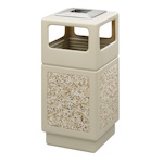Safco Canmeleon Aggregate Series Receptacle with Side Opening and Urn 9473TN (Tan) ES3534