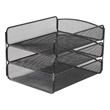 Safco Onyx Mesh Triple Tray 3271BL (Black) ES3692