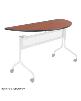 Safco Impromptu Mobile Training Table, Half Round Top - 48 x 24 ES6089