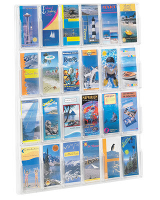 Safco Reveal 24 Pamphlet Display - 5601CL