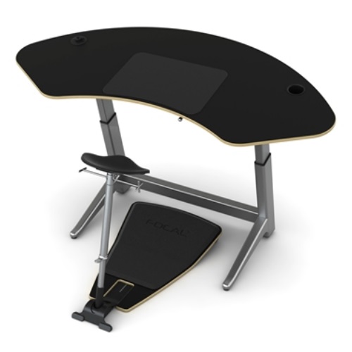 Safco Focal Sphere Standing Desk Bundle 4 Seat Colors And 4 Desk