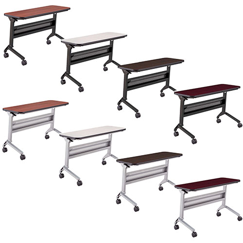  Safco Flip-N-Go 18 x 48 Rectangular Training Table (8 Colors Available)