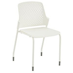 Safco Next Stack Chair - White - 4287WH (4 Chairs) ET10024
