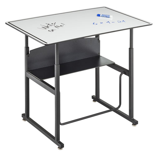  Safco AlphaBetter 36&quot; x 24&quot; Height Adjustable Desk with Dry Erase Top - 1208DE