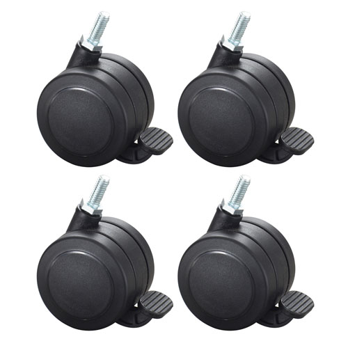  Safco Hard Floor Casters for AlphaBetter Desks - Set of 4 - 1211BL