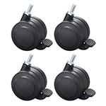 Safco Hard Floor Casters for AlphaBetter Desks - Set of 4 - 1211BL ET10616