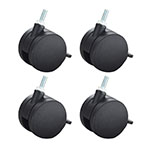 Safco Carpet Casters for AlphaBetter Desk - Set of 4 - 1210BL ET10618