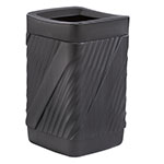 Safco Twist Waste Receptacle - Open Top - 9372BL ET10630