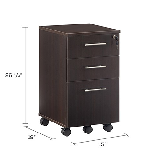 Safco Medina Mobile Pedestal/Box File - (5 Colors Available)