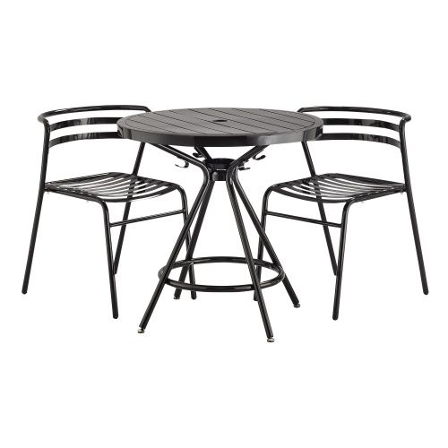 Photograph of  Safco CoGo Steel Outdoor/Indoor 30&quot; Round Table - (4 Colors Available)