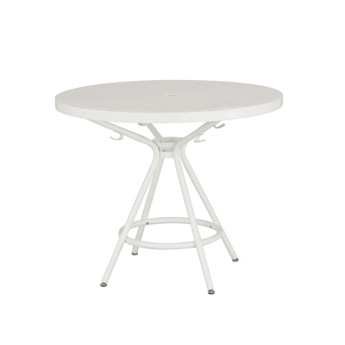 Photograph of the Safeco's CoGo Steel Outdoor/Indoor 36" Round Table - (white).