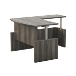 Safco Aberdeen 72" Height Adjustable Bow Front Desk with Return - (4 Colors Available) ET11224