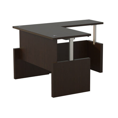 Photograph of the  Safco Aberdeen 72&quot; Height Adjustable Straight Front Desk with Return - (4 Colors Available)