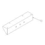 Safco TechWorks, Service Bar Corner; No Power Strip - 737 ET11282