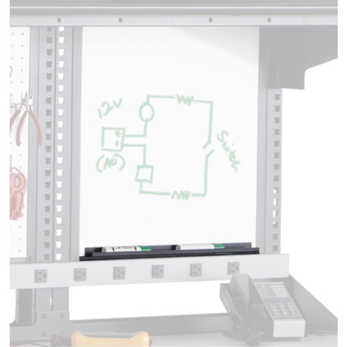 Photograph of Safco TechWorks, Marker Tray for Whiteboards; 24&quot;W - 750