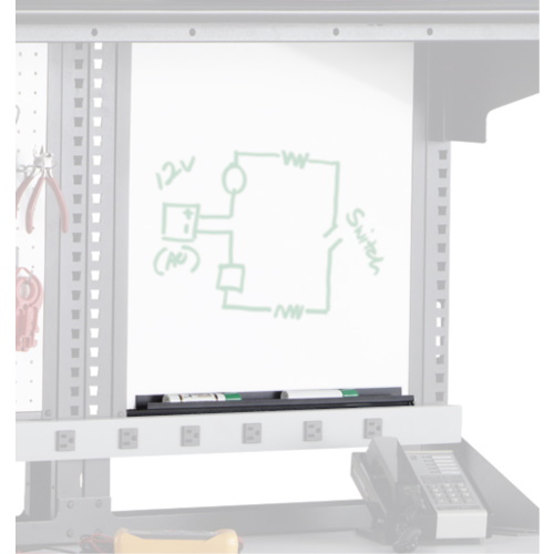 Photograph of Safco TechWorks, Marker Tray for Whiteboards; 24"W - 750
